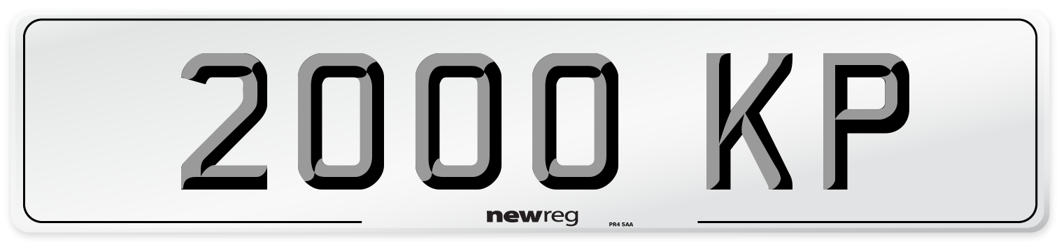 2000 KP Number Plate from New Reg